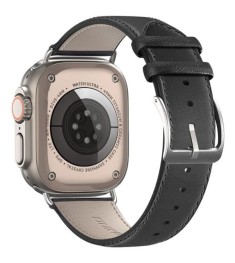 Ремешок Dux Leather Apple Watch 42 / 44 / 45 / 49mm (Black)