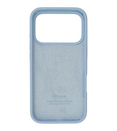 Силіконовий оригінальний круглий чохол для Apple iPhone 17 Pro Max (53) Небесно-..