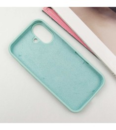 Силіконовий чохол Original Round для Apple iPhone 16 (21) бірюзовий.