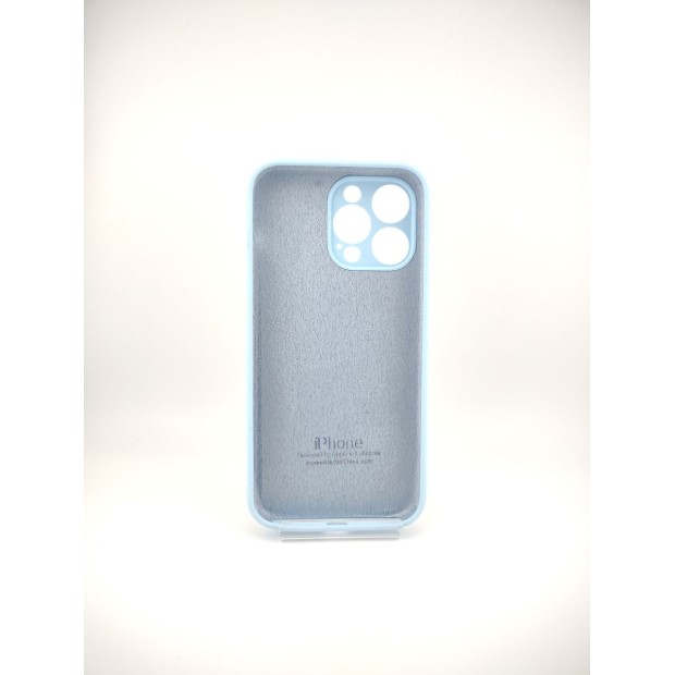 Силіконовий чохол Original RoundCam для Apple iPhone 14 Pro Max (53) блакитного кольору.