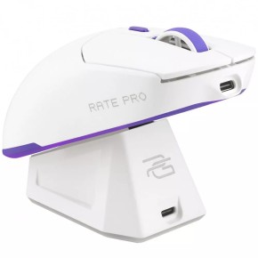 Мышь беспроводная игровая Proove Gaming Rate Pro + зарядная станция (White)