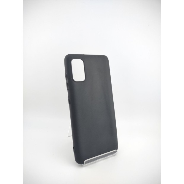 Силіконовий графітовий чохол для Samsung Galaxy A41 (чорний)