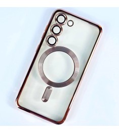 Чохол UMKU Shining з MagSafe для Samsung Galaxy S24 Plus  /  S25 Plus (Рожеве зо..