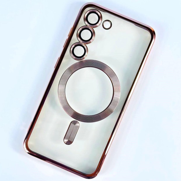 Чохол UMKU Shining з MagSafe для Samsung Galaxy S24 Plus  /  S25 Plus (Рожеве золото)