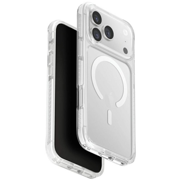 Чехол UNIQ Combat Magnetic Apple iPhone 17 Pro Max (Transparent / White)