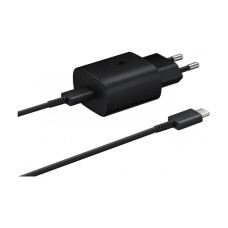 Адаптер СЗУ Samsung EP-TA800XBE 25W (1Type-C) + кабель Type-C - Type-C (Чорний) (Оригінальна збірка) K Адаптер СЗУ Samsung EP-TA800XBE 25W (1Type-C) + кабель Type-C - Type-C (Чорний) (Оригінальна збірка) K