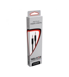 Кабель-AUX Walker A520 (3m) (3.5mm to 3.5mm) (Чёрный)
