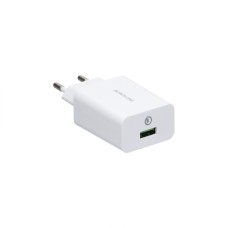 СЗУ-адаптер USB Borofone BA21A QC 3.0 18W (Белый)