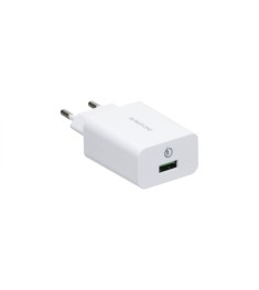 Borofone BA21A QC 3.0 18W USB charger adapter (White)