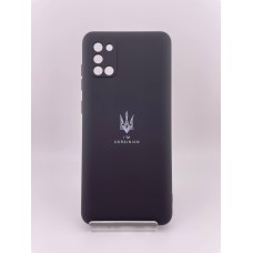 Силікон Original Patriot Samsung Galaxy A31 (ShutCam) (Чорний)