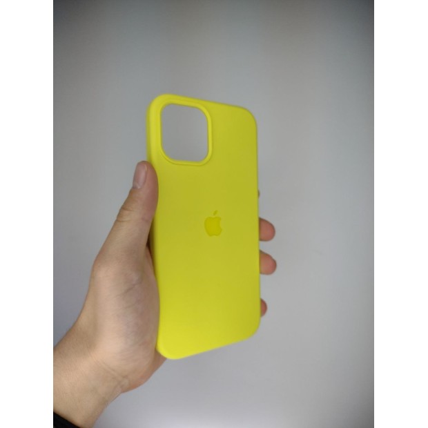 Силіконовий оригінальний чохол Apple для iPhone 12 Pro Max (47) Lemonade.