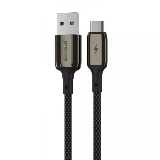 USB-кабель Proove Dense Metal 3A (1m) (Type-C) (чорний)
