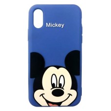 Силіконовий чохол Disney Mickey для Apple iPhone XS Max (Темно-синій)
