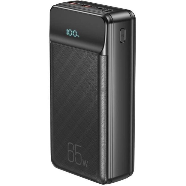 Зовнішній акумулятор XO PR201 30000mAh PD 65W + QC 22.5W (Чорний) U