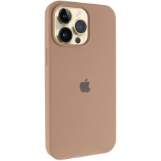 Силикон Original Round Case Apple iPhone 14 Pro Max (65) Beige