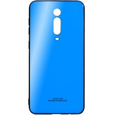 Накладка Glass Case Xiaomi Redmi Mi9T / K20 Pro (Голубой)