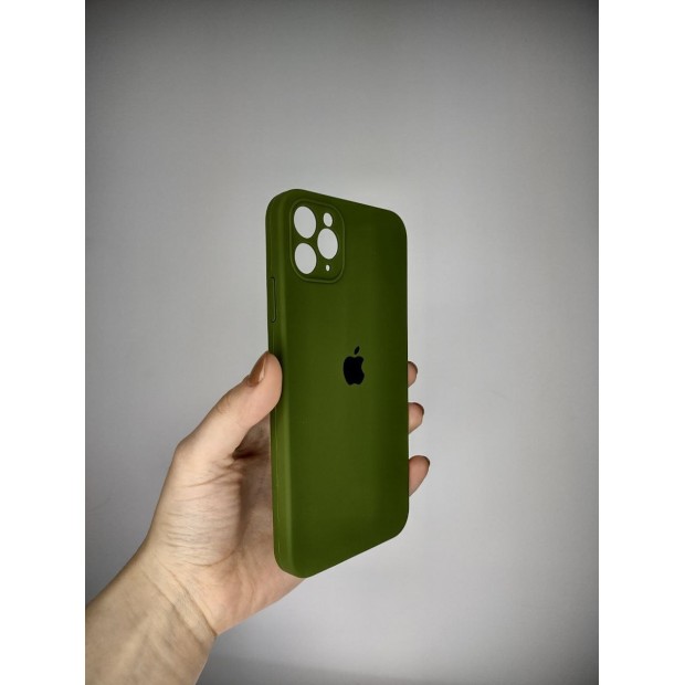 Силикон Original Square RoundCam Case Apple iPhone 11 Pro Max (46) Deep Green