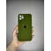 Силіконовий чохол Original Square RoundCam для Apple iPhone 11 Pro Max (46) Глибокий Зелений