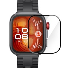 Захисне скло 5D для Huawei Watch Fit 4 Pro Чорного кольору.