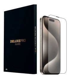 Захисне скло iLera Deluxe Frosted для Apple iPhone 15 Pro Max (Чорне) iLFrDL15Pr..