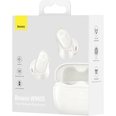 Беспроводные наушники-гарнитура вакуумные Baseus Bowie Encok WM05 (White)