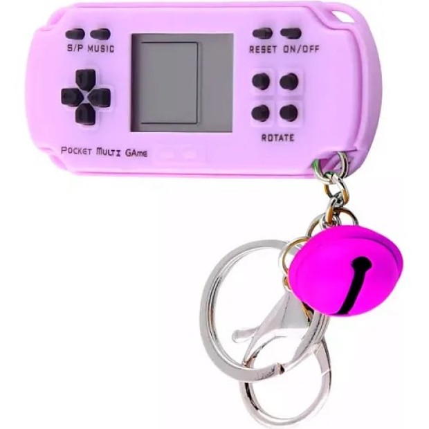 Портативная игровая консоль Keychain Tetris 23 games (Purple)