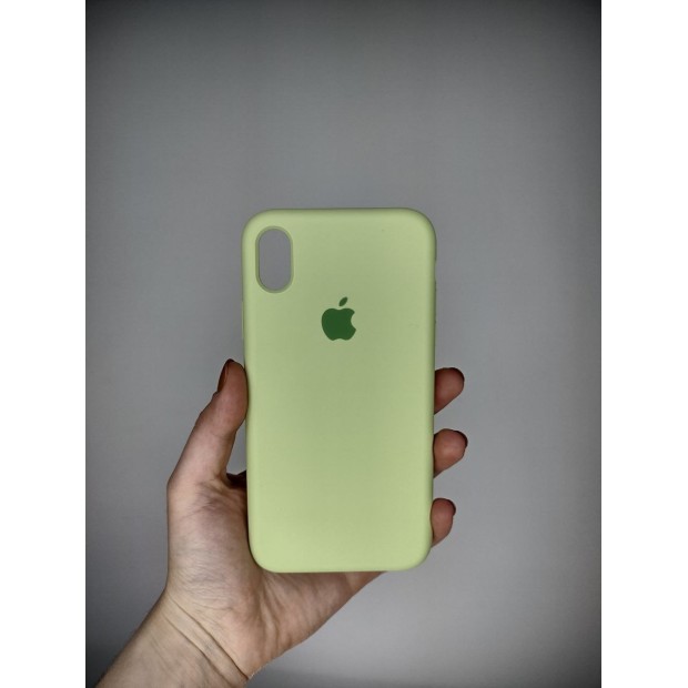 Силіконовий оригінальний чохол Apple для iPhone XR (Авокадо)