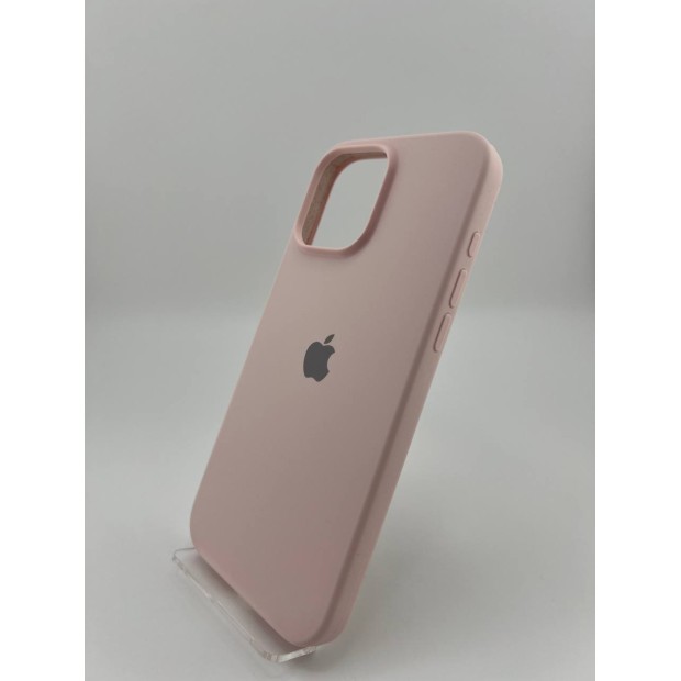 Силіконовий оригінальний чохол круглої форми для Apple iPhone 16 Pro Max (76) кольору крейдово-рожевий.