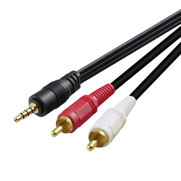 Кабель 2RCA - 3.5mm AUX 1.5m