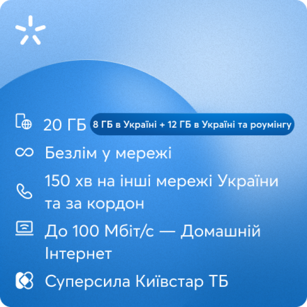 Стартовый пакет Kyivstar 