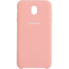 Силіконовий чохол Original 360 Case Logo для Samsung Galaxy J7 (2017) J730 (Рожевий)