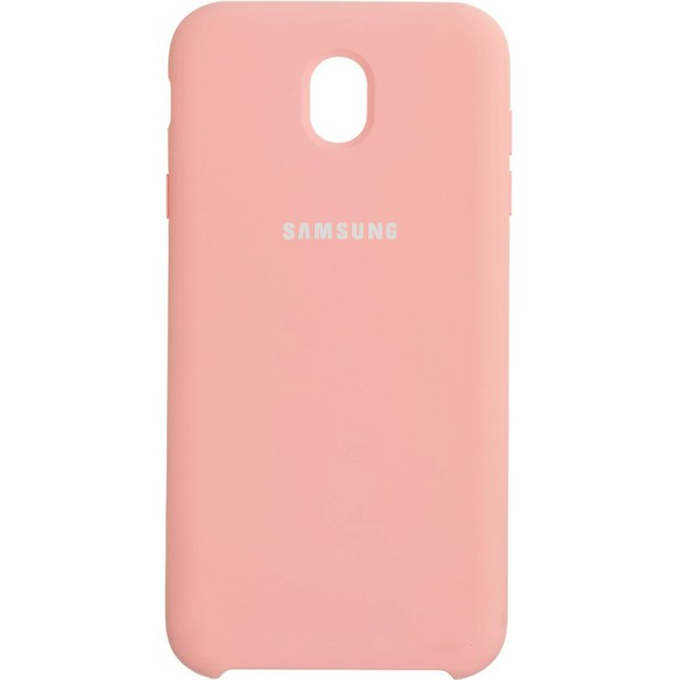 Силіконовий чохол Original 360 Case Logo для Samsung Galaxy J7 (2017) J730 (Рожевий)
