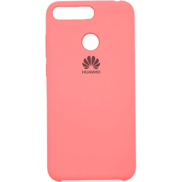 Силіконовий Original 360 чохол з логотипом для Huawei Y6 Prime (2018)  /  Honor 7A Pro (рожевий)