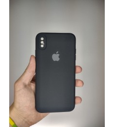 Оригінальний силіконовий чохол RoundCam для Apple iPhone XS Max (07) чорний