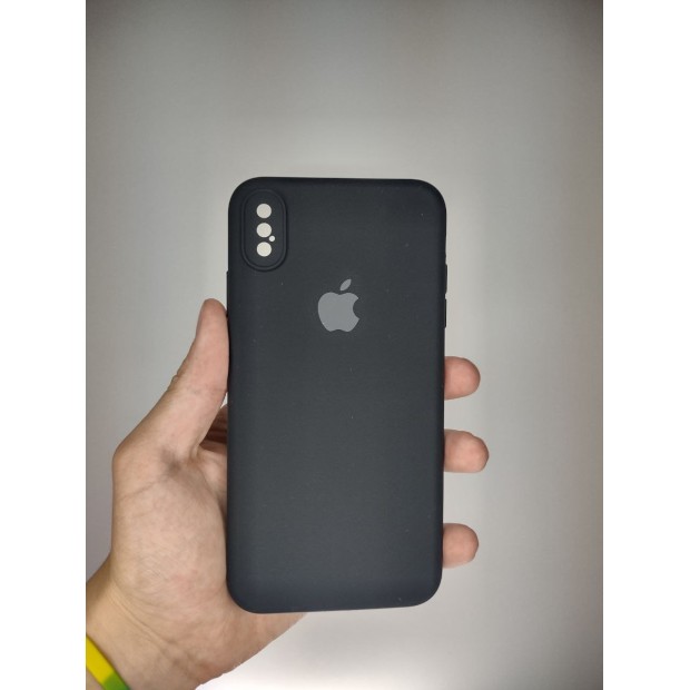 Оригінальний силіконовий чохол RoundCam для Apple iPhone XS Max (07) чорний