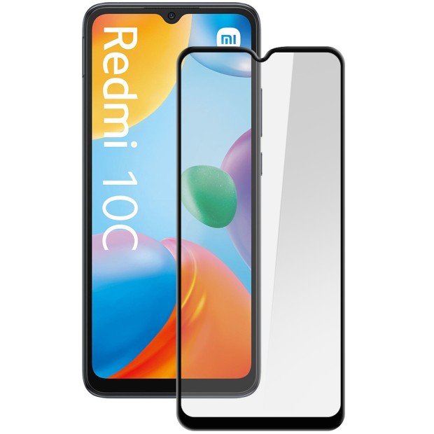 Захисне скло 5D Japan HD для Xiaomi Redmi 10C  /  12C  /  A3  /  A3X  /  Poco C40 Чорне