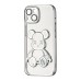Чехол UMKU Bear Shine Apple iPhone 15 (Silver)