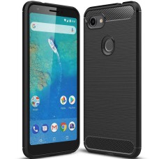 Силикон Polished Carbon Pixel 3A XL (Чёрный)