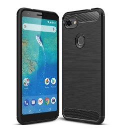 Силикон Polished Carbon Pixel 3A XL (Чёрный)