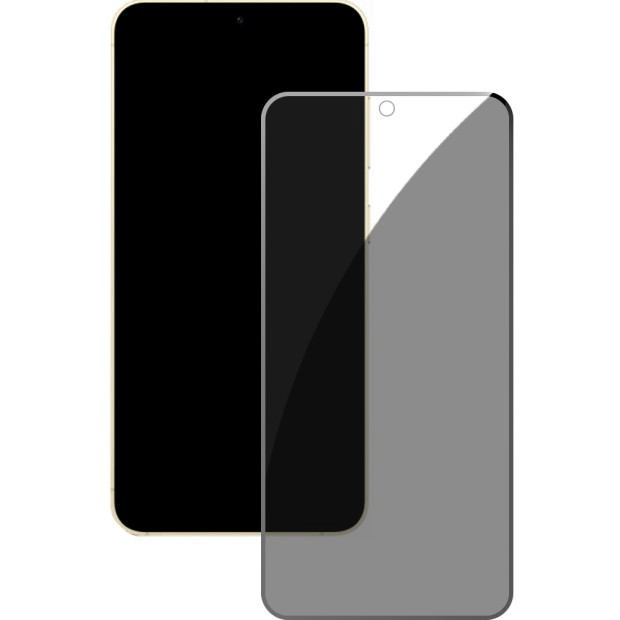 Захисне скло 5D Privacy 2.0 HD для Samsung Galaxy S24 (відбиток пальця) чорний.