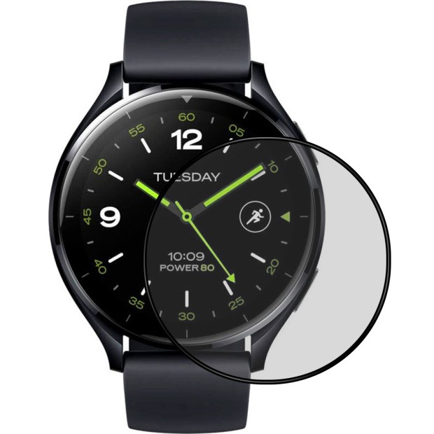 Защитное стекло 5D Xiaomi Watch 2 Titan Black