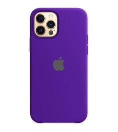 Силіконовий оригінальний чохол Apple для iPhone 12 Pro Max (02) ультрафіолетовий..