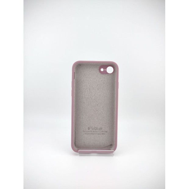 Силіконовий оригінальний квадратно-круглий чохол для Apple iPhone 7  /  8  /  SE (01) Воронова ягода