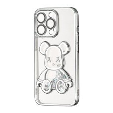 Чехол UMKU Bear Shine Apple iPhone 13 Pro (Silver)