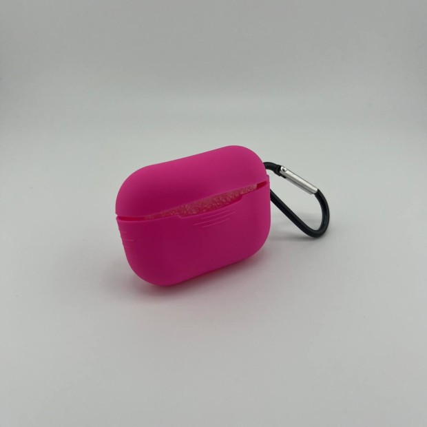 Чохол для навушників Full Silicone Case Apple AirPods Pro (60) Фуксія