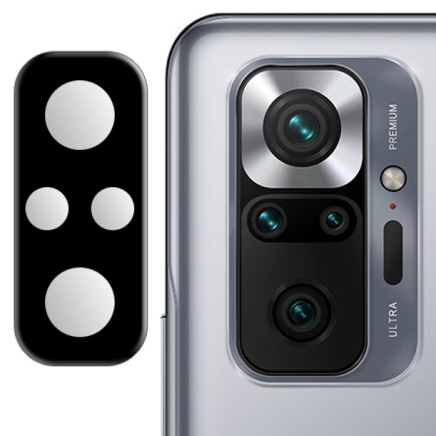 Захисне 3D скло на камеру Xiaomi Redmi Note 10 Pro black