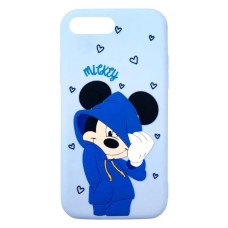 Силіконовий чохол Disney Mickey для Apple iPhone 7  /  8  /  SE (Темно-синій)
