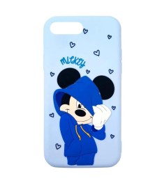 Силіконовий чохол Disney Mickey для Apple iPhone 7  /  8  /  SE (Темно-синій)