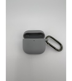 Чохол для навушників Full Silicone Case Apple AirPods 4 (89) Світло-сірий