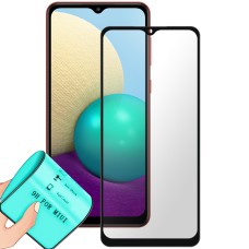 Защитное стекло 5D Ceramic для Samsung Galaxy A02 / A12 Black